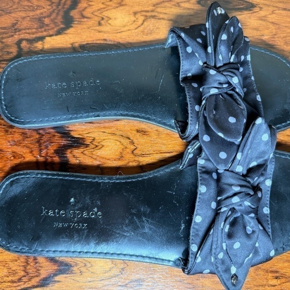 Kate Spade New York Bikini Bow Slide Sandals Polka Dots - Picture 10 of 15